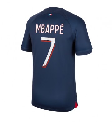 Paris Saint-Germain Kylian Mbappe #7 Hjemmebanetrøje 2023-24 Kort ærmer